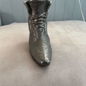 Silver Decorative Boot Figurine